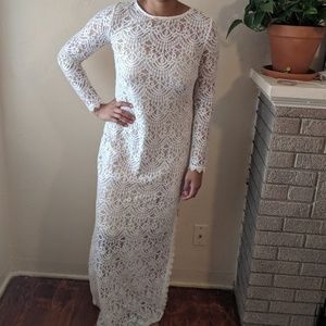White lacy dress